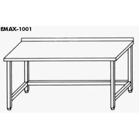   EMAX-1001KR │Munkaasztal lábösszekötővel,hátsó felhajtással 