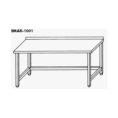   EMAX-1001KR │Munkaasztal lábösszekötővel,hátsó felhajtással 