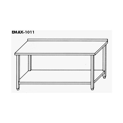   EMAX-1011KR │Munkaasztal alsó polccal,hátsó felhajtással
