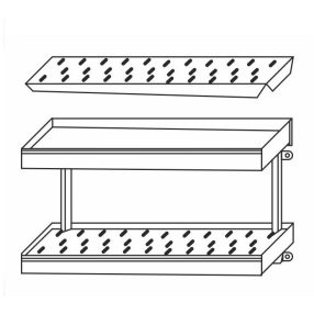 EMAX-4031KR │Dupla falipolc perforált betéttel
