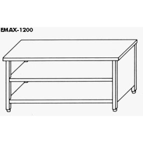 EMAX-1200KR │Munkaasztal 3 oldalon zárt,elől nyitott,asló és közbenső polccal    EMAX-1200KR │Munkaasztal 3 oldalon zárt,elől nyitott,asló és közbenső polccal