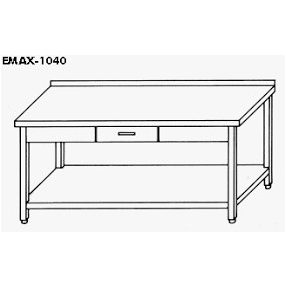 EMAX-1040KR │Munkaasztal alsó polccal,1 db fiókkal,hátsó felhajtással    EMAX-1040KR │Munkaasztal alsó polccal,1 db fiókkal,hátsó felhajtással